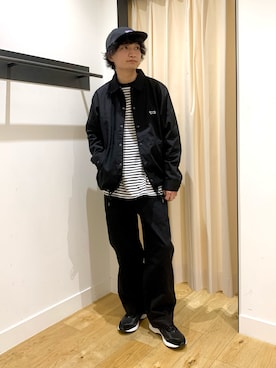 「PENNEYS（ぺニーズ）のアイテム（その他アウター）」を使った、平田望夢さん（メンズ・173cm）の春コーディネート