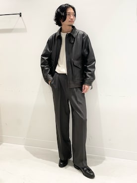 「アイテム（その他アウター）」を使った、平田望夢さん（メンズ・172cm）の秋コーディネート