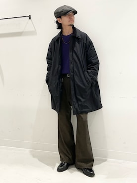 平田望夢さん（メンズ・172cm）の冬コーディネート