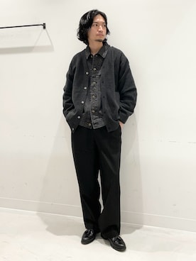 「アイテム（デニムジャケット）」を使った、平田望夢さん（メンズ・172cm）の秋コーディネート