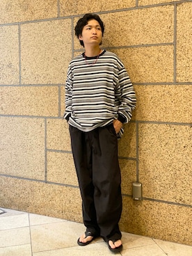 平田望夢さん（メンズ・172cm）の夏コーディネート