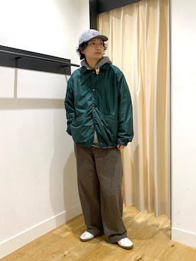 「PATRICK（パトリック）のアイテム（スニーカー）」を使った、平田望夢さん（メンズ・173cm）の春コーディネート