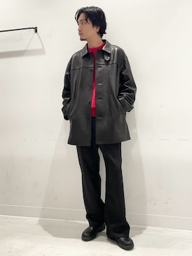 平田望夢さん(メンズ・172cm)の秋コーディネート