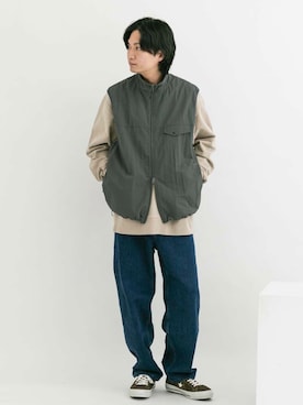 平田望夢さん(メンズ・172cm)の冬コーディネート