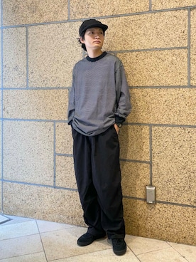 平田望夢さん(メンズ・172cm)の秋コーディネート