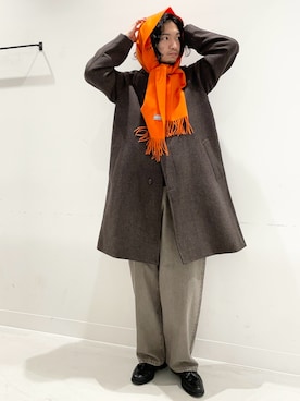 平田望夢さん（メンズ・172cm）の冬コーディネート