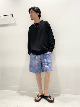 「EKAL（エカル）のアイテム」を使った、平田望夢さん（メンズ・172cm）の夏コーディネート