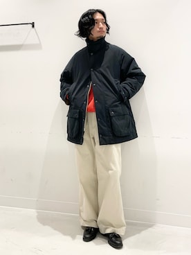 「アイテム（ドレスシューズ）」を使った、平田望夢さん（メンズ・172cm）の冬コーディネート