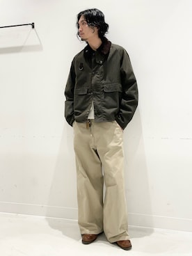 「アイテム（テーラードジャケット）」を使った、平田望夢さん（メンズ・172cm）の秋コーディネート