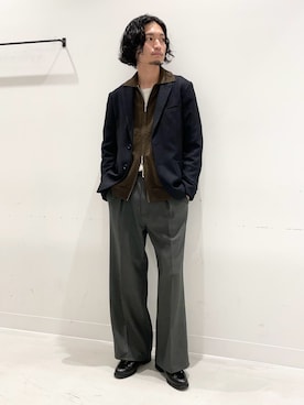 「アイテム（その他アウター）」を使った、平田望夢さん（メンズ・172cm）の秋コーディネート
