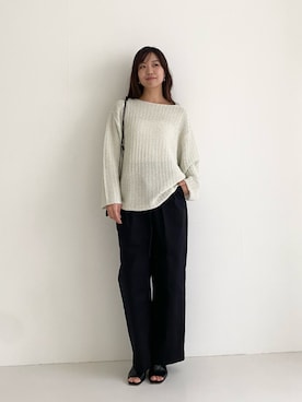「URBAN RESEARCH ROSSO WOMEN（アーバンリサーチ　ロッソ）のアイテム（パンツ）」を使った、matsudaさん（レディース・162cm）の春コーディネート
