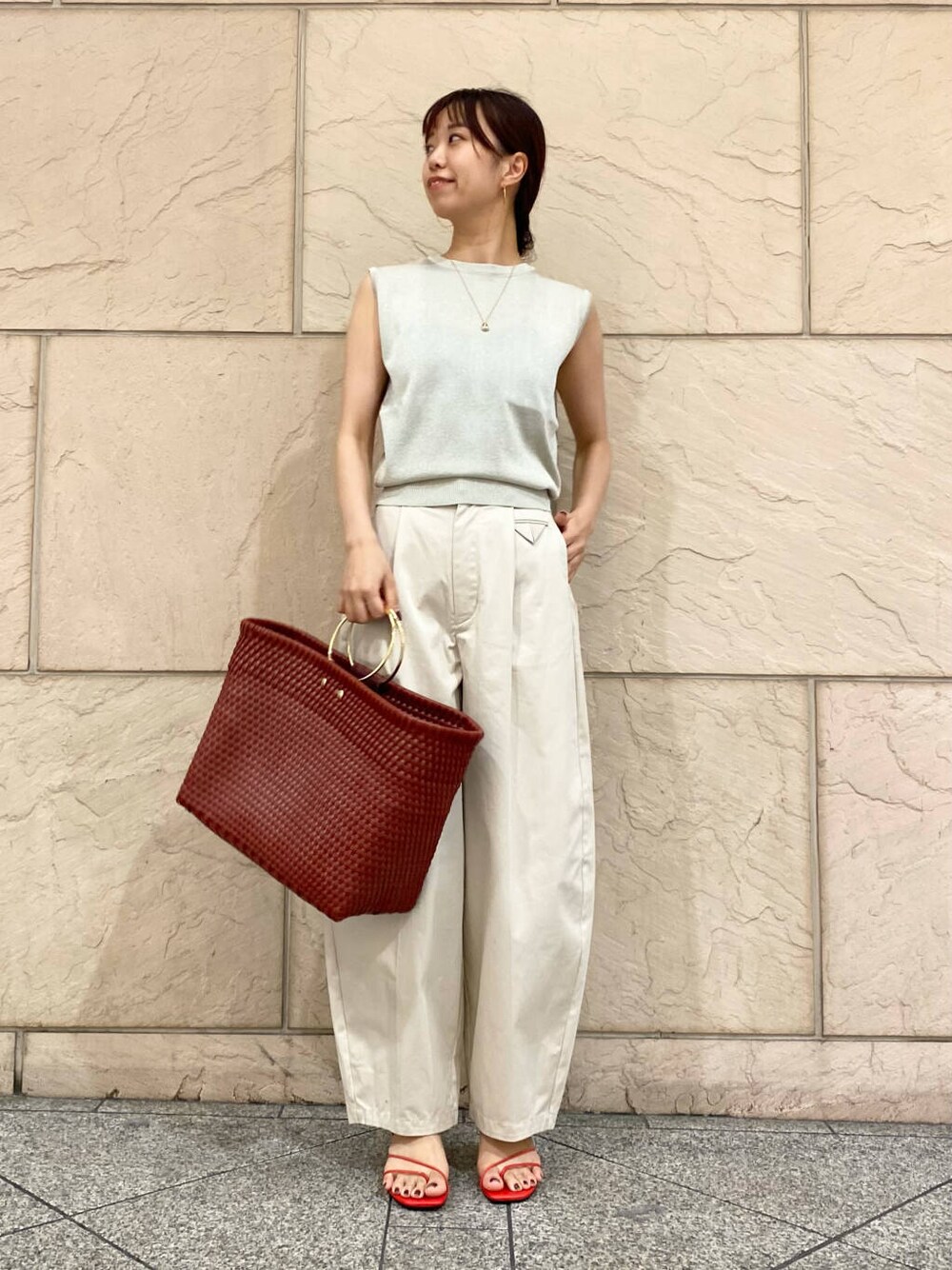 URBAN RESEARCH ROSSO / アーバンリサーチ ロッソ ブライトヤーンノースリーブニット URBAN RESEARCH ROSSO WOMEN（アーバンリサーチ ロッソ）の