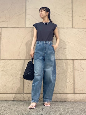 「URBAN RESEARCH ROSSO」｜「アイテム（アクセサリー）」を使った、matsuさん（レディース・162cm）の夏コーディネート