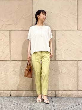 「URBAN RESEARCH ROSSO」｜「アイテム（アクセサリー）」を使った、matsuさん（レディース・162cm）の夏コーディネート