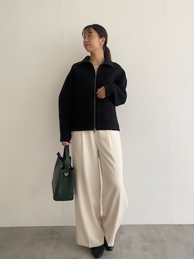 「アイテム（その他アウター）」を使った、matsudaさん（レディース・162cm）の秋コーディネート