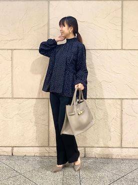 「A4バッグ」｜matsudaさん（レディース・162cm）の秋コーディネート
