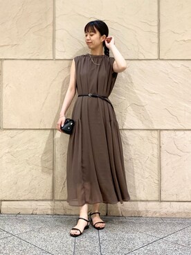 「URBAN RESEARCH ROSSO WOMEN（アーバンリサーチ　ロッソ）のアイテム（サンダル）」を使った、matsuさん（レディース・162cm）の春コーディネート