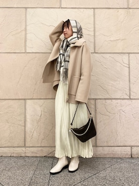 「URBAN RESEARCH ROSSO WOMEN（アーバンリサーチ　ロッソ）のアイテム」を使った、matsudaさん（レディース・162cm）の冬コーディネート