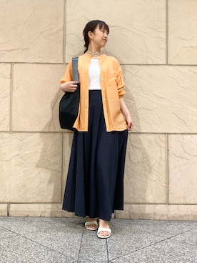 「URBAN RESEARCH ROSSO」｜「アイテム（アクセサリー）」を使った、matsuさん（レディース・162cm）の夏コーディネート