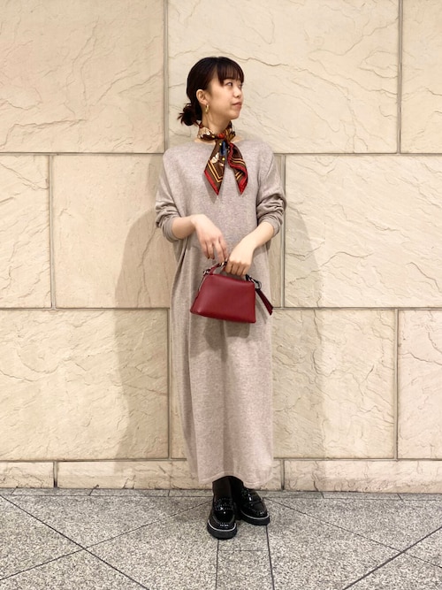 セール】カシミヤ混2WAYニットワンピース（ワンピース）｜URBAN