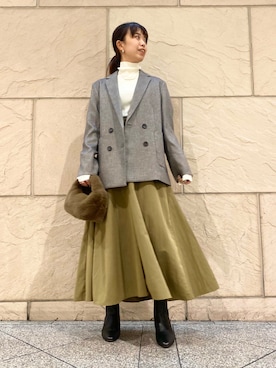 「秋服」｜「アイテム（その他アウター）」を使った、matsudaさん（レディース・162cm）の秋コーディネート