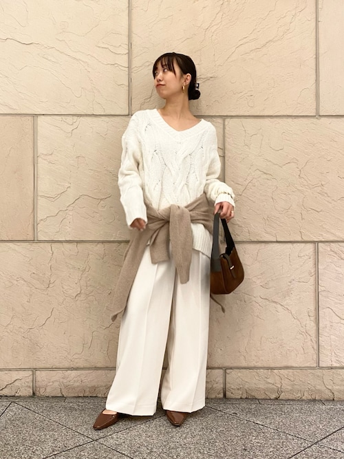 23区Ｌ【エステータ】エアリースパンウール ドレープニット 23区L【エステータ】エアリースパンウール ドレープニット