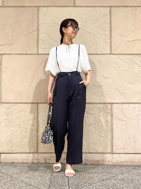 「URBAN RESEARCH ROSSO」｜「アイテム（アクセサリー）」を使った、matsuさん（レディース・162cm）の夏コーディネート