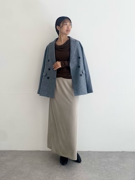 「アイテム（イヤリング）」を使った、matsudaさん（レディース・162cm）の秋コーディネート