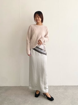 「アイテム（バンダナ/スカーフ）」を使った、matsudaさん（レディース・162cm）の秋コーディネート