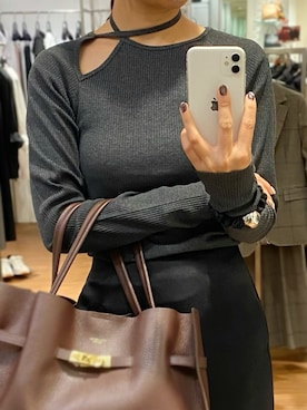 「アイテム（ヘアゴム）」を使った、matsudaさん（レディース・162cm）の秋コーディネート