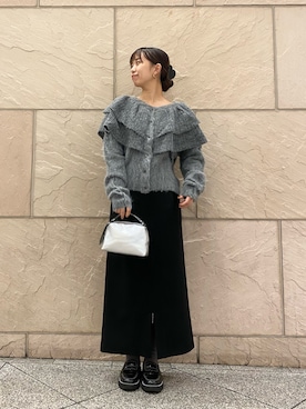 「LAATO（ラート）のアイテム」を使った、matsudaさん（レディース・162cm）の冬コーディネート