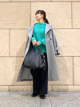 「オンオフ兼用」｜「アイテム（その他アウター）」を使った、matsudaさん（レディース・162cm）の冬コーディネート