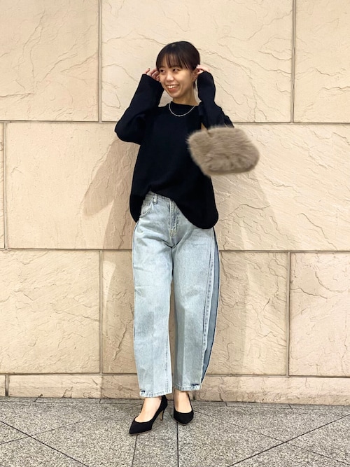 セール】YENN SIDE PLEATED DENIM PANTS（デニムパンツ）｜YENN