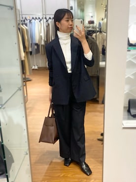 「アイテム（その他アウター）」を使った、matsudaさん（骨格ウェーブ・レディース・162cm）の秋コーディネート