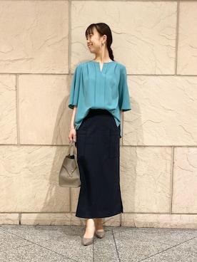 「URBAN RESEARCH ROSSO」｜「アイテム（アクセサリー）」を使った、matsuさん（レディース・162cm）の夏コーディネート