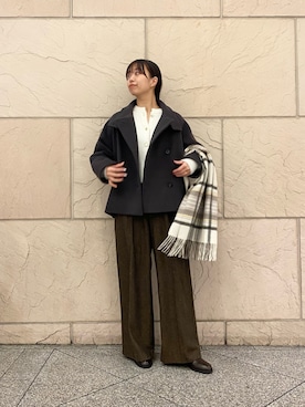 「LAATO（ラート）のアイテム」を使った、matsudaさん（レディース・162cm）の冬コーディネート