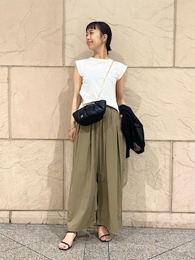 「URBAN RESEARCH ROSSO」｜「アイテム（その他アウター）」を使った、matsuさん（レディース・162cm）の夏コーディネート