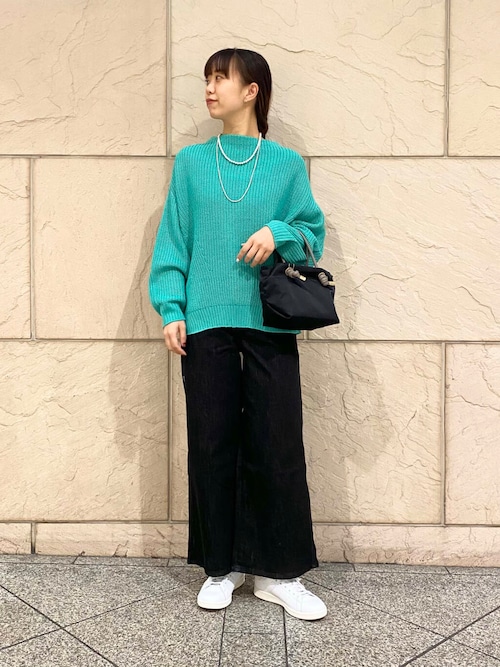 セール】ボートネックバックスリット畦ニット（ニット/セーター