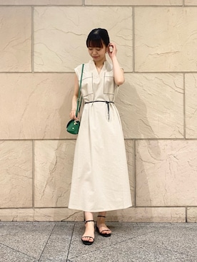 「URBAN RESEARCH ROSSO WOMEN（アーバンリサーチ　ロッソ）のアイテム（サンダル）」を使った、matsuさん（レディース・162cm）の春コーディネート