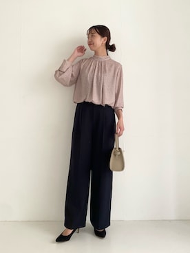 「アイテム（パンプス）」を使った、matsudaさん（レディース・162cm）の秋コーディネート