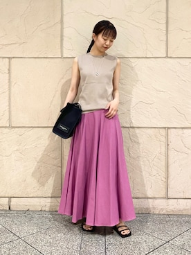 「URBAN RESEARCH ROSSO」｜「アイテム（アクセサリー）」を使った、matsuさん（レディース・162cm）の夏コーディネート
