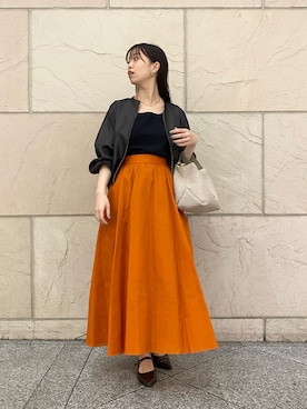 「URBAN RESEARCH ROSSO WOMEN(アーバンリサーチ ロッソ)のVIOLAd’ORO サンドロ(ハンドバッグ、ベージュ系)」を使った、matsudaさん(レディース・162cm)の春コーディネート