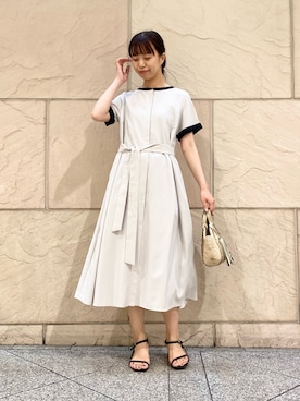 「アイテム（ハンドバッグ）」を使った、matsudaさん（レディース・162cm）の夏コーディネート