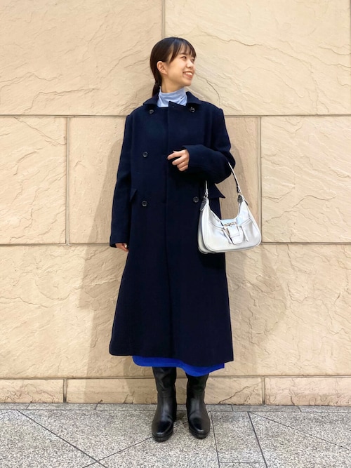 ERMANNO SCERVINO アンゴラ混 ニット レースワンピース ネイビー ERMANNO SCERVINO アンゴラ混 ニット レースワンピース ネイビー