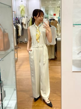 「アイテム（サロペット/オーバーオール）」を使った、matsuさん（レディース・162cm）の夏コーディネート