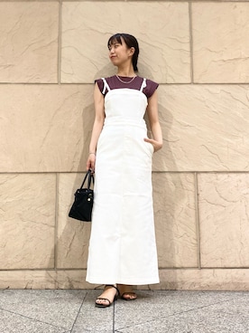 「Lee（リー）のアイテム（ワンピース）」を使った、matsuさん（レディース・162cm）の夏コーディネート