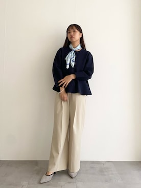 「URBAN RESEARCH ROSSO WOMEN（アーバンリサーチ　ロッソ）のアイテム（パンツ）」を使った、matsudaさん（レディース・162cm）の春コーディネート