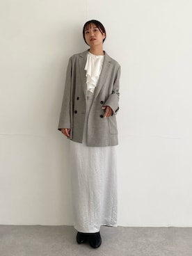 「アイテム（その他アウター）」を使った、matsudaさん（レディース・162cm）の秋コーディネート