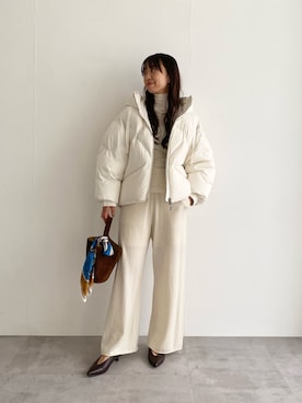 「アイテム（その他アウター）」を使った、matsudaさん（レディース・162cm）の秋コーディネート