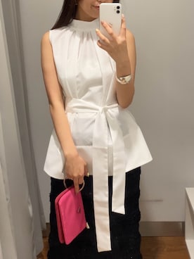 「PRADA（プラダ）のアイテム」を使った、matsudaさん（レディース・162cm）の夏コーディネート